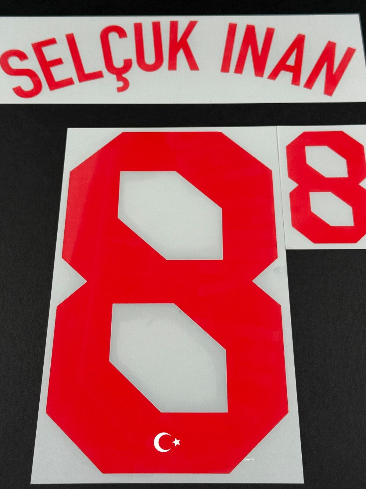 TURKEY 2020-2021 OFFICIAL SELCUK INAN 8 AWAY RED PLAYER SIZE NAME SET