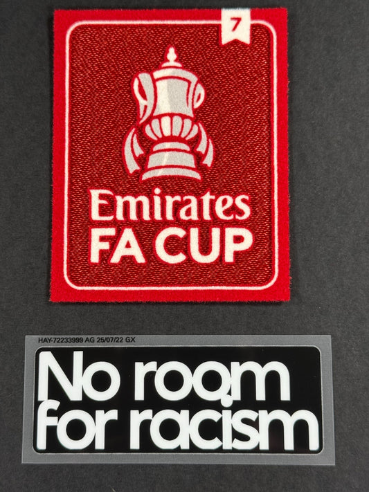 2025 OFFICIAL SPORTING ID FA CUP ASTON VILLA 7X WINNERS + NRFR PATCH SET