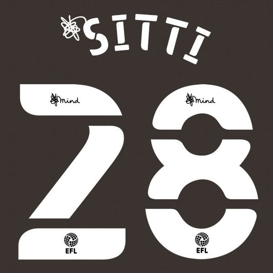 NORWICH 2020 2021 OFFICIAL SITTI 28 3RD PLAYER SIZE NAME SET