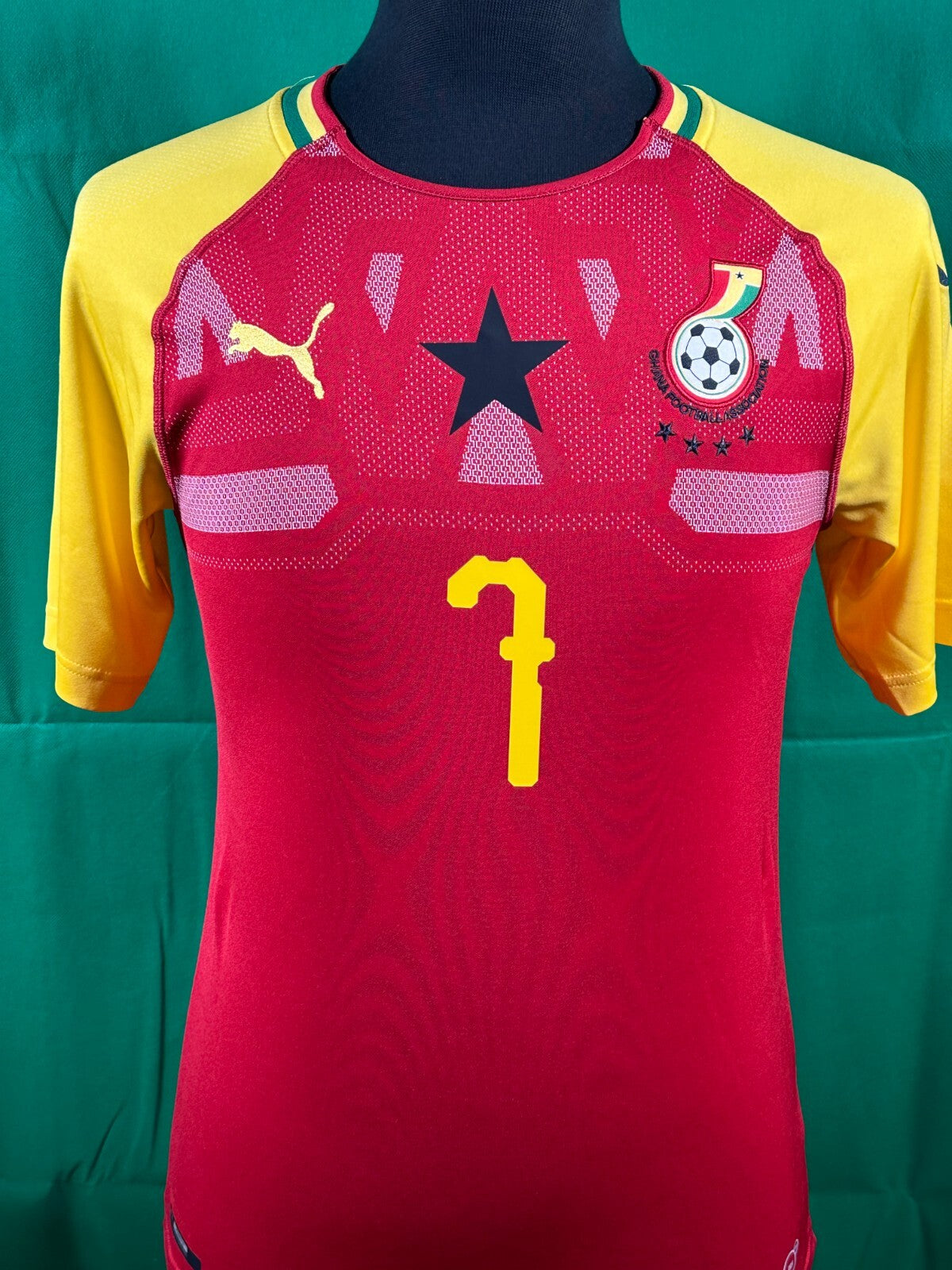 BRAND NEW PUMA GHANA 2018 2019 ATSU 7 HOME FOOTBALL SHIRT MEN'S SMALL