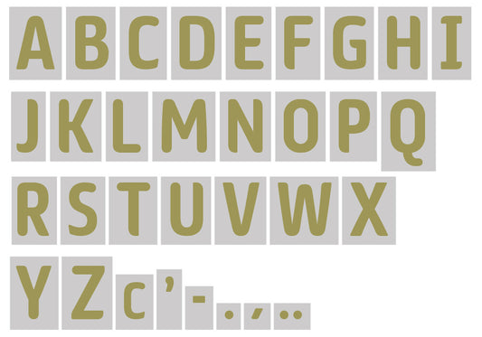 2019 2020 OFFICIAL EFL FOOTBALL LEAGUE GOLD PLAYER SIZE LETTERS