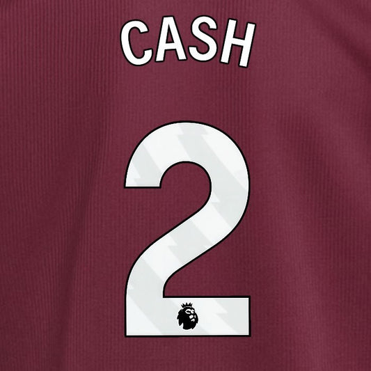 2024 2025 ASTON VILLA CASH 2 OFFICIAL WHITE HOME PLAYER SIZE NAMESET