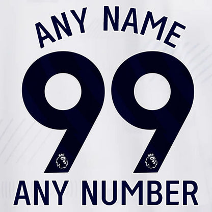TOTTENHAM 23/24 YOUR NAME OFFICIAL AVERY DENNISON BLUE PLAYER SIZE NAME SET