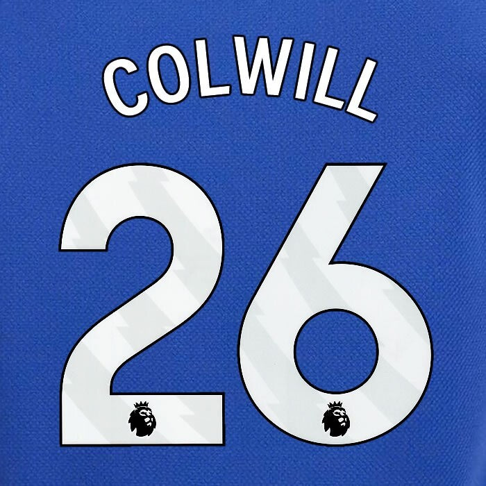 2023 2024 OFFICIAL CHELSEA COLWILL 26 WHITE HOME PLAYER SIZE NAMESET