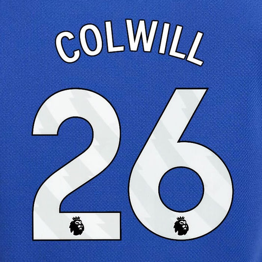 2023 2024 OFFICIAL CHELSEA COLWILL 26 WHITE HOME PLAYER SIZE NAMESET