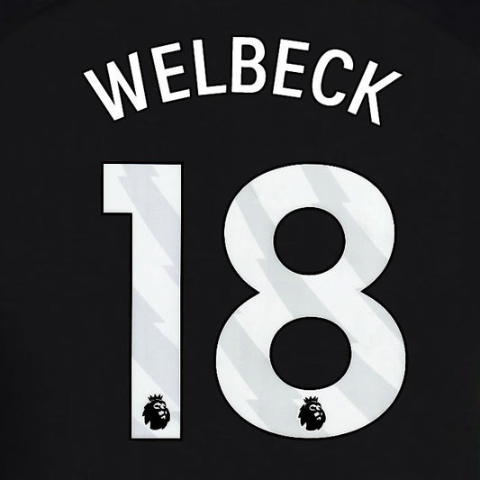 2024 2025 OFFICIAL BRIGHTON WELBECK 18 3RD WHITE PLAYER SIZE NAMESET