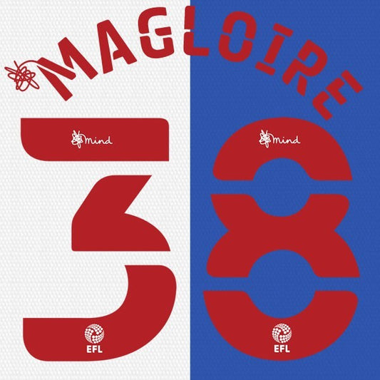 BLACKBURN 2020 2021 OFFICIAL MAGLOIRE 38 HOMEPLAYER SIZE NAME SET