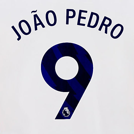 2024 2025 OFFICIAL BRIGHTON JOAO PEDRO 9 HOME BLUE PLAYER SIZE NAMESET