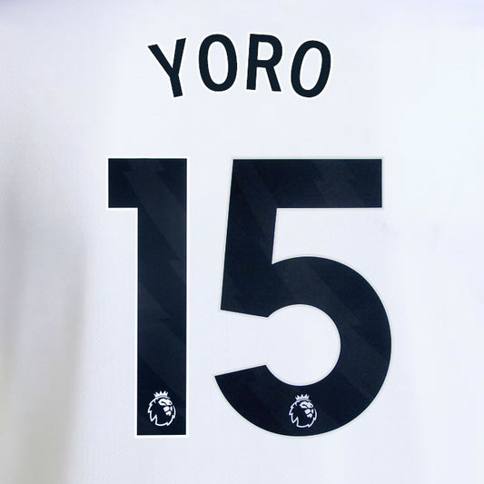 2025 2026 MANCHESTER UNITED YORO 15 AWAY BLACK PLAYER SIZE NAMESET