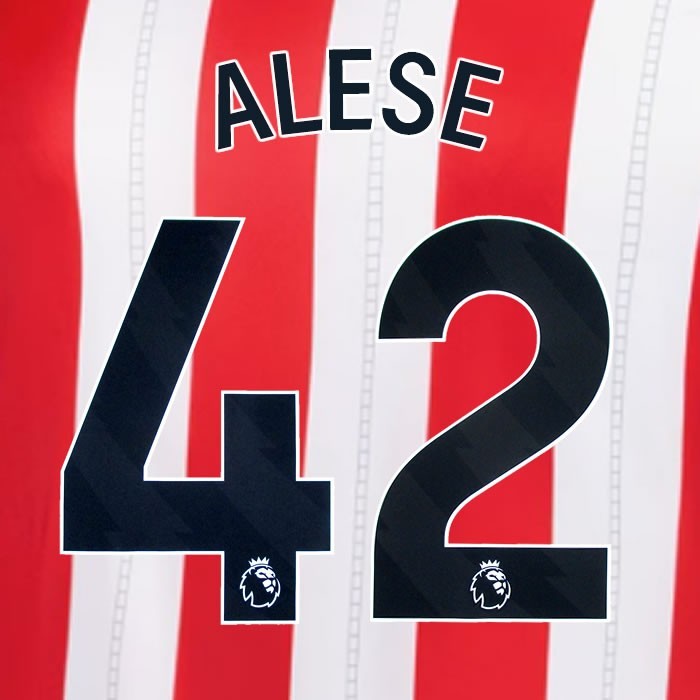 2025 2026 OFFICIAL SUNDERLAND ALESE 42 BLACK HOME PLAYER SIZE NAME SET