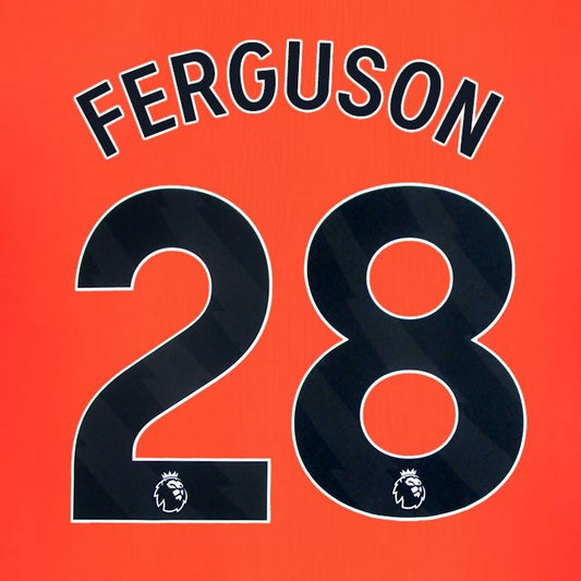 2023 2024 BRIGHTON FERGUSON 28 OFFICIAL BLACK 3RD PLAYER SIZE NAME SET