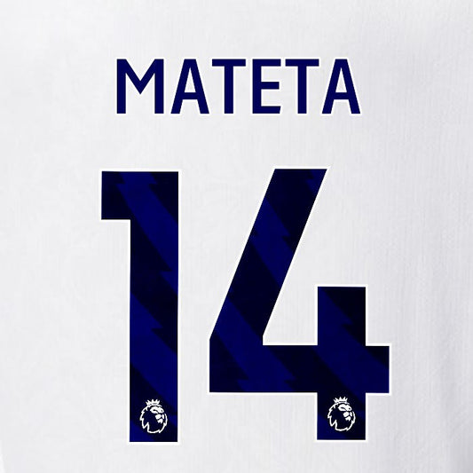2025 2026 OFFICIAL CRYSTAL PALACE MATETA 14 BLUE AWAY PLAYER SIZE NAMESET