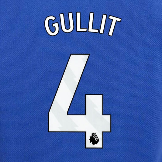 2023 2024 OFFICIAL CHELSEA GULLIT 4 WHITE HOME PLAYER SIZE NAMESET