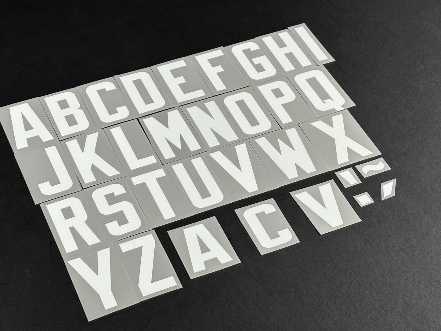 2024 2025 OFFICIAL ELMS UK SCOTTISH SPFL WHITE PLAYER SIZE LETTERS