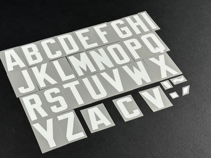 2024 2025 OFFICIAL ELMS UK SCOTTISH SPFL WHITE PLAYER SIZE LETTERS
