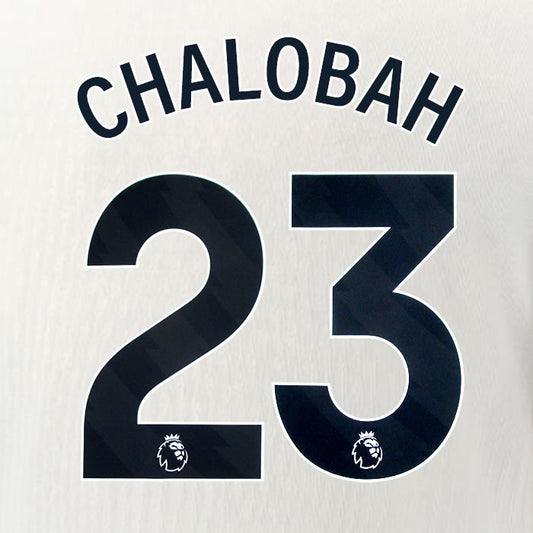2025 2026 OFFICIAL CHELSEA CHALOBAH 23 BLACK AWAY PLAYER SIZE NAMESET