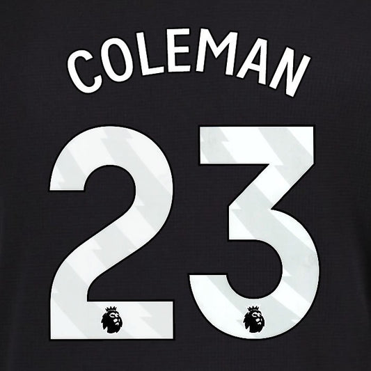 2025 2026 EVERTON COLEMAN 23 OFFICIAL WHITE 3RD PLAYER SIZE NAMESET