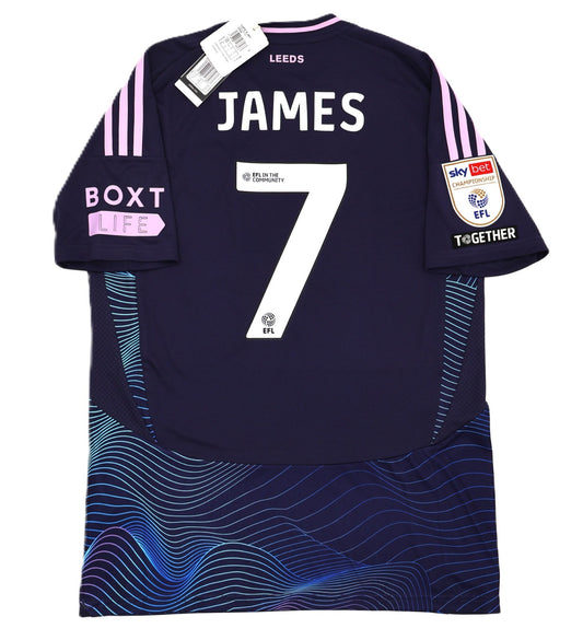 BNWT ADIDAS 2024 2025 LEEDS UNITED THIRD JAMES 7 + PATCHES SHIRT MEN'S MEDIUM