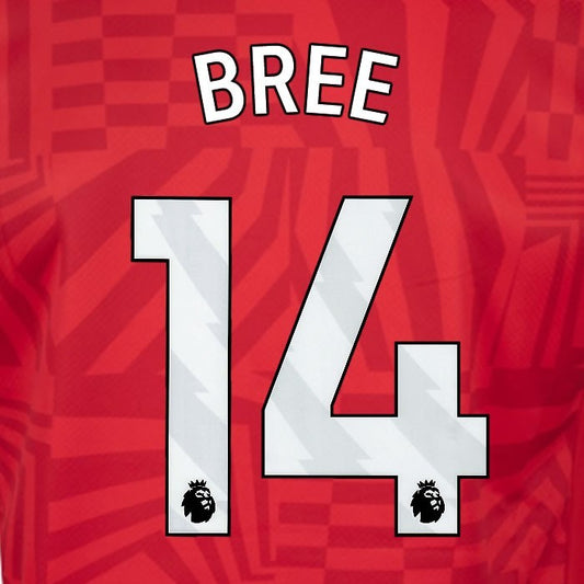 2024 2025 OFFICIAL SOUTHAMPTON BREE 14 WHITE HOME PLAYER SIZE NAME SET