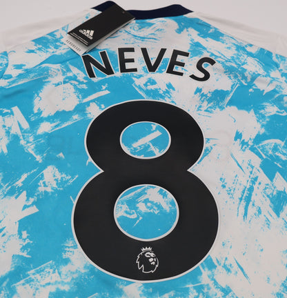 BNWT 2020 2021 WOLVES AWAY ADIDAS FOOTBALL SHIRT NEVES 8 KIDS 13-14 YEARS