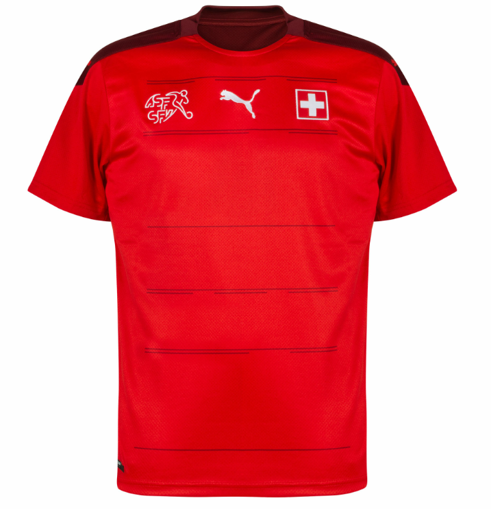 BNWT 2020 2021 SWITZERLAND HOME PUMA FOOTBALL SHIRT MENS MEDIUM