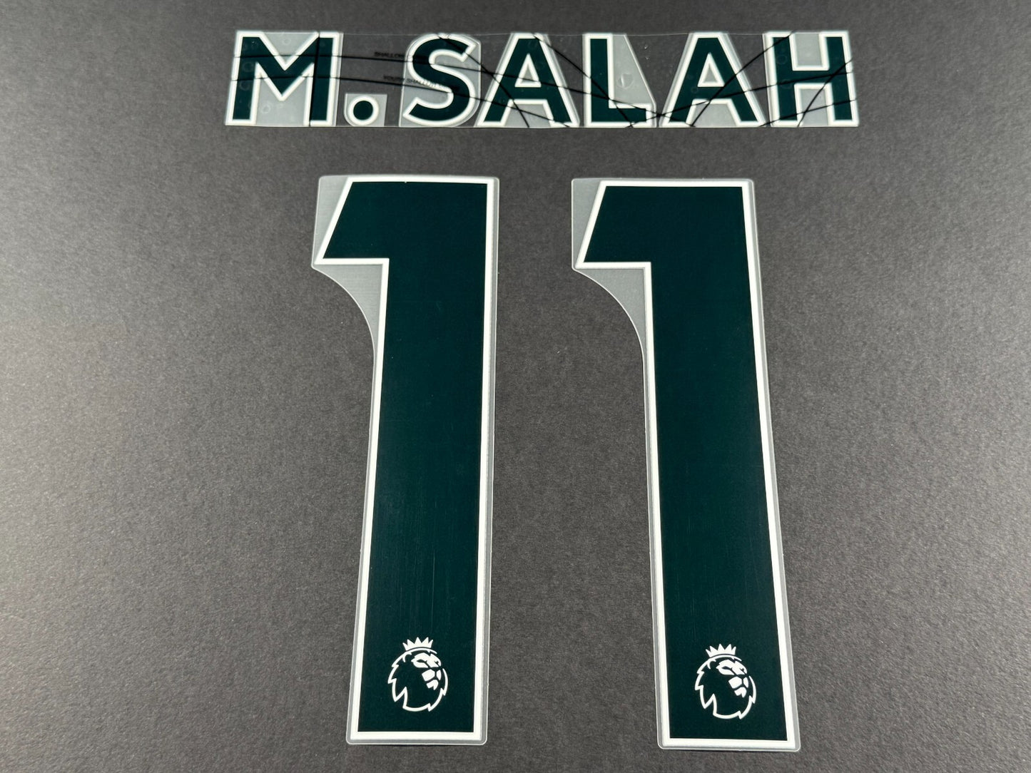 LIVERPOOL 2021 2022 M. SALAH 11 OFFICIAL AVERY BLACK PLAYER SIZE NAME SET