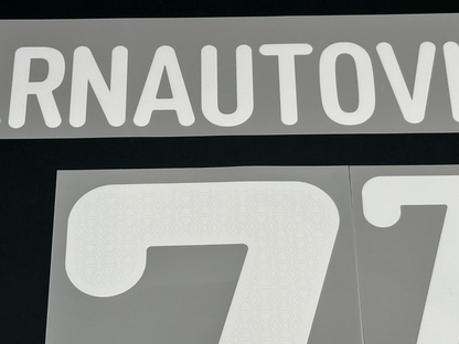 AUSTRIA 2024 2025 OFFICIAL ARNAUTOVIC' 7 HOME PLAYER SIZE NAMESET 250MM/50MM