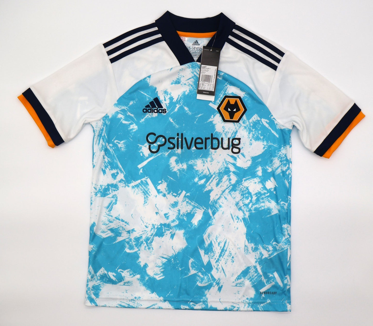 BNWT 2020 2021 WOLVES AWAY ADIDAS FOOTBALL SHIRT NEVES 8 KIDS 13-14 YEARS