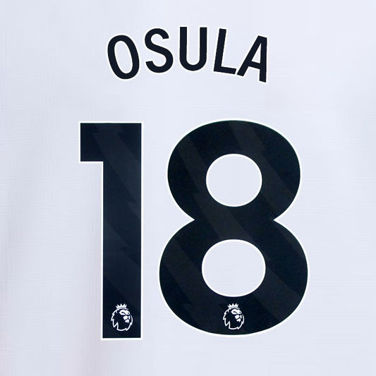 2024 2025 NEWCASTLE OSULA 18 OFFICIAL BLACK 3RD PLAYER SIZE NAME SET