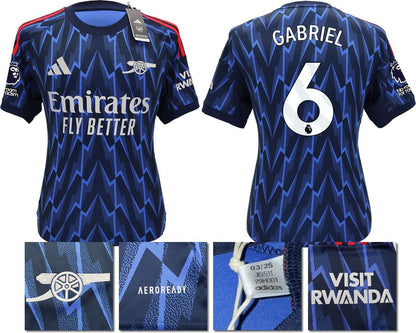 BNWT 2025/2026 ARSENAL F.C. ADIDAS AWAY SHIRT GABRIEL 6