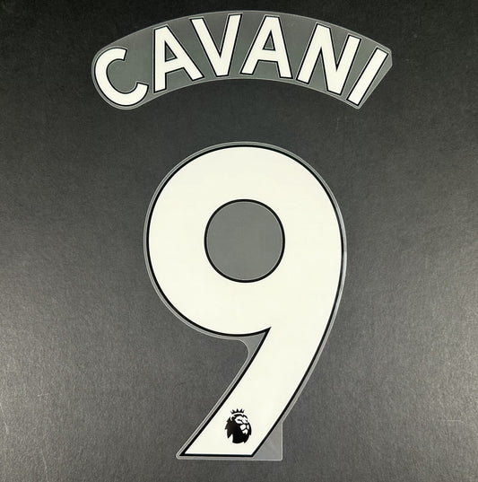 2020 2022 MAN UNITED CAVANI 9 AVERY DENNISON WHITE PLAYER SIZE NAMESET