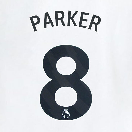 2023 2024 WEST HAM PARKER 8 OFFICIAL AWAY BLACK PLAYER SIZE NAMESET