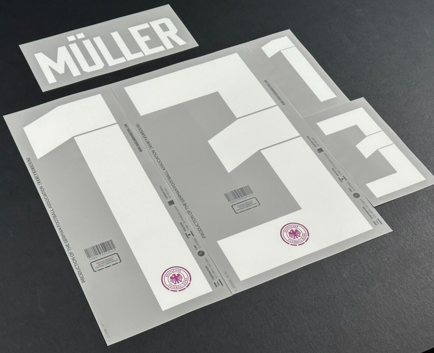 GERMANY 2023-2025 OFFICIAL NAME & NUMBERING MULLER 13 AWAY PLAYER SIZE NAMESET
