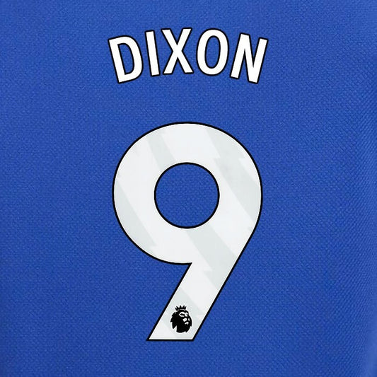 2023 2024 OFFICIAL CHELSEA DIXON 9 WHITE HOME PLAYER SIZE NAMESET