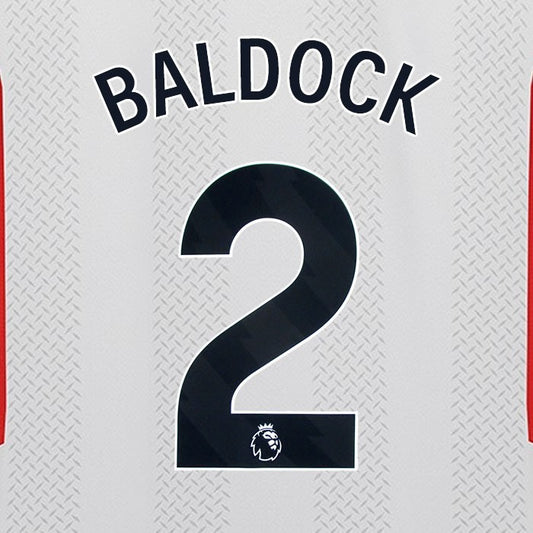 2023 2024 SHEFFIELD UNITED OFFICIAL BALDOCK 2 BLACK 3RD PLAYER SIZE NAMESET