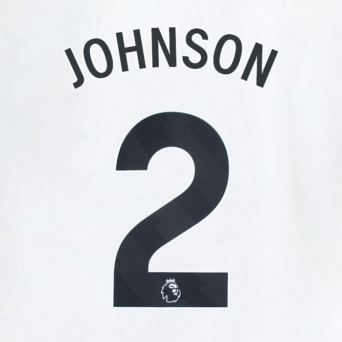 2023 2024 WEST HAM JOHNSON 2 OFFICIAL AWAY BLACK PLAYER SIZE NAMESET
