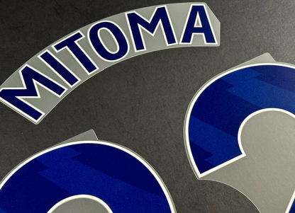 BRIGHTON  2023 2025 MITOMA 22 OFFICIAL AVERY DENNISON NAVY PLAYER SIZE NAME SET