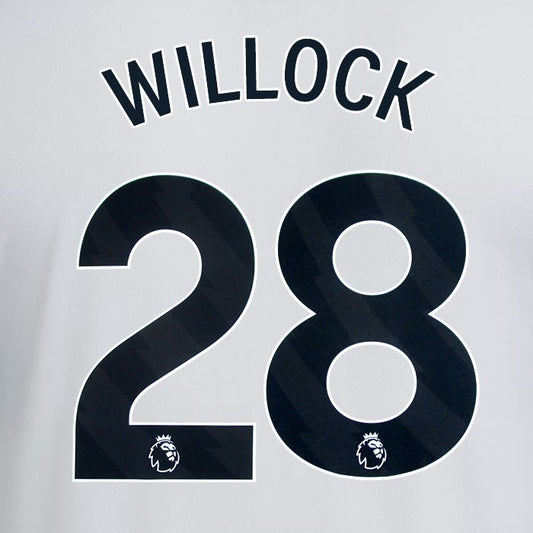 2025 2026 NEWCASTLE WILLOCK 28 OFFICIAL BLACK HOME PLAYER SIZE NAME SET