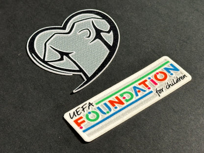 2023 2024 OFFICIAL SPORTING ID UEFA QUALIFIER & FOUNDATION SLEEVE PATCH SET