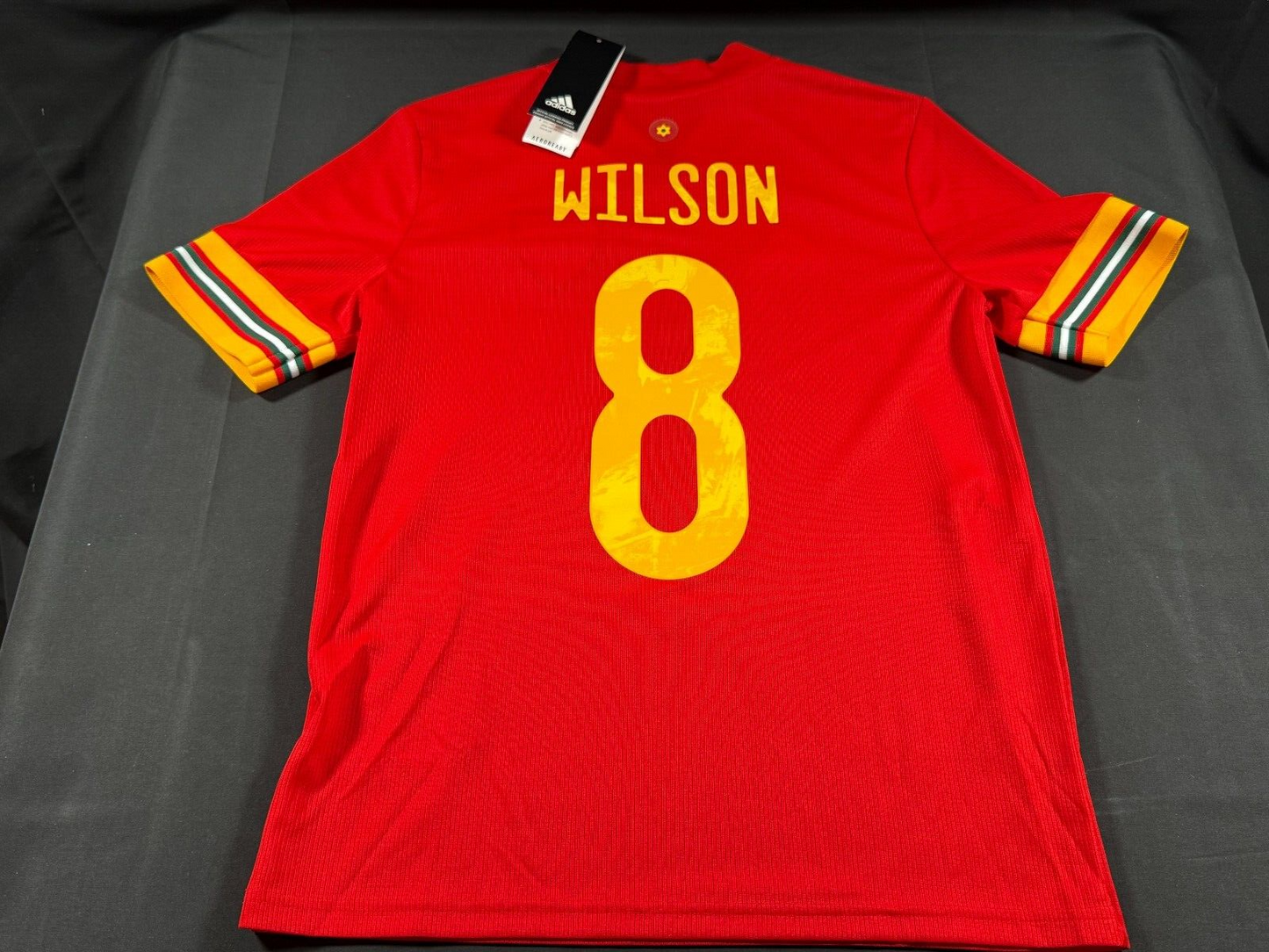 BNWT 2020 2021 WALES ADIDAS AWAY FOOTBALL SHIRT WILSON 8 KIDS 13-14 YEARS