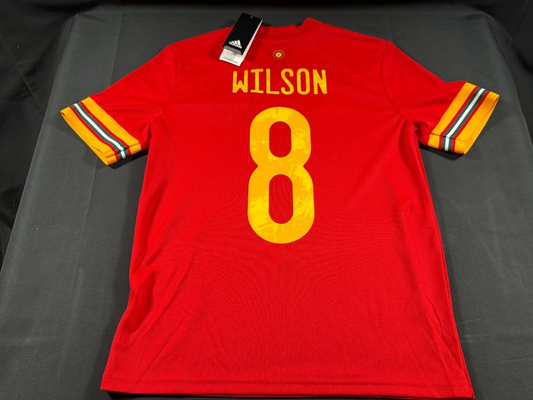 BNWT 2020 2021 WALES ADIDAS AWAY FOOTBALL SHIRT WILSON 8 KIDS 13-14 YEARS