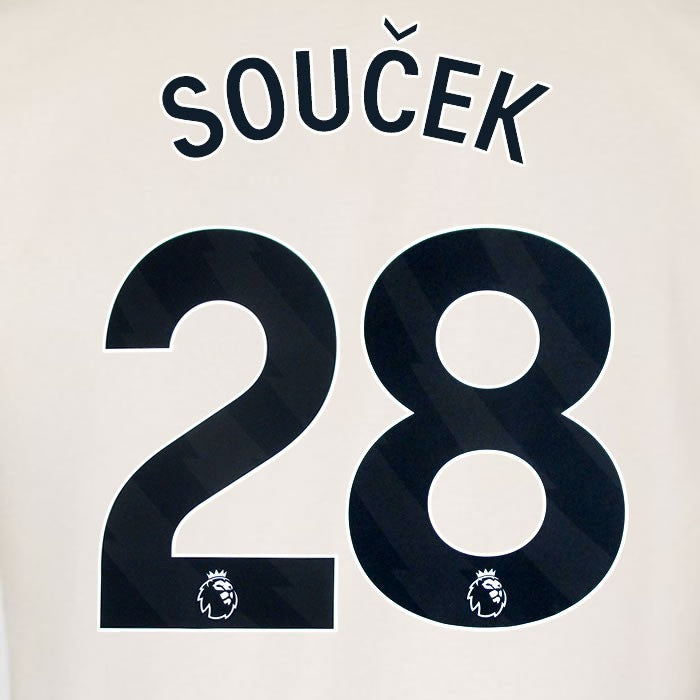 2025 2026 WEST HAM SOUCEK 28 OFFICIAL BLACK AWAY PLAYER SIZE NAMESET