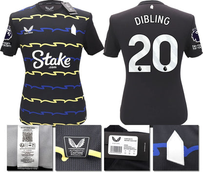 BNWT 2025/2026 EVERTON F.C. CASTORE 3RD SHIRT DIBLING 20