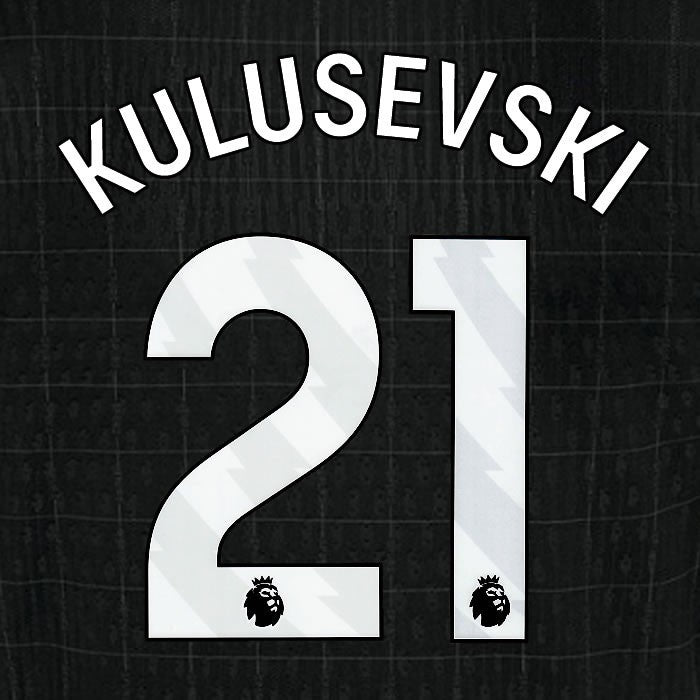2025 2026 TOTTENHAM KULUSEVSKI 21 WHITE AWAY PLAYER SIZE NAME SET