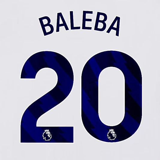 2023 2024 BRIGHTON BALEBA 20 OFFICIAL BLUE HOME PLAYER SIZE NAME SET