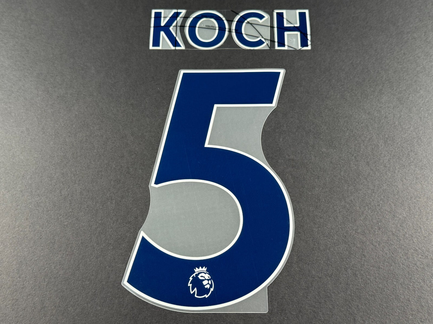 LEEDS UNITED 2022 2023 KOCH 5 OFFICIAL AVERY BLUE PLAYER SIZE NAME SET