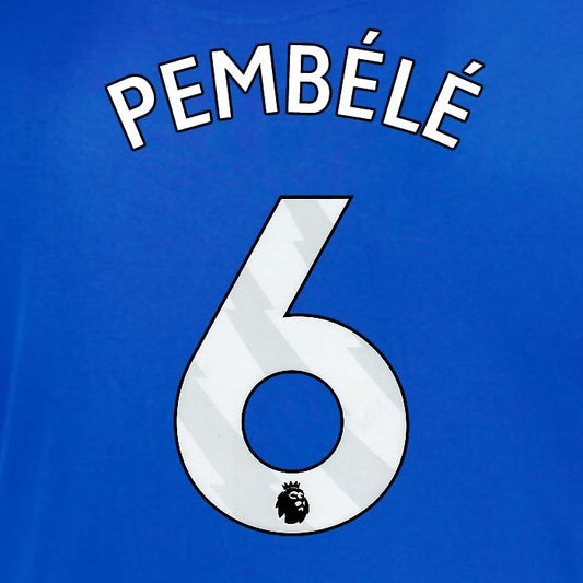 2025 2026 OFFICIAL SUNDERLAND PEMBELE 6 WHITE AWAY PLAYER SIZE NAME SET