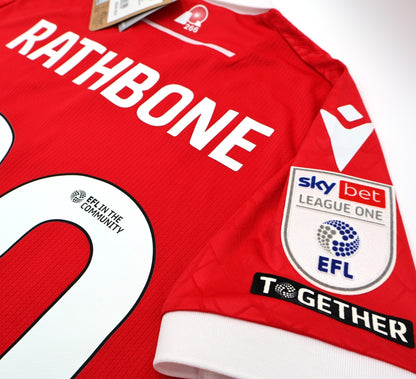BNWT 2024 2025 WREXHAM A.F.C MACRON HOME SHIRT RATHBONE 20 + PATCHES / SMALL