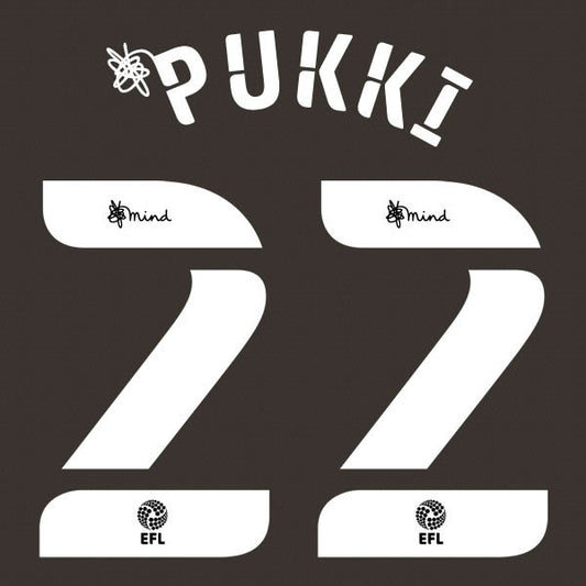 NORWICH 2020 2021 OFFICIAL PUKKI 22 3RD PLAYER SIZE NAME SET
