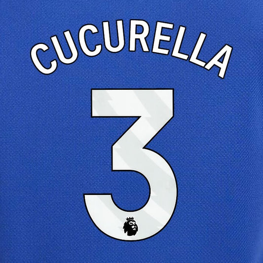 2023 2024 OFFICIAL CHELSEA CUCURELLA 3 WHITE HOME PLAYER SIZE NAMESET